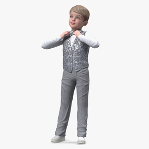 3D Child Boy Party Style Pose