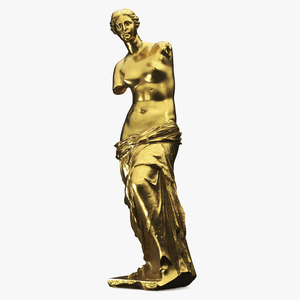 3D model Statue of Venus de Milo Gilded