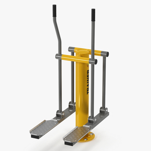 3D Single Ski Walking Outdoor Fitness Equipment Yellow