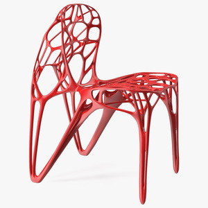 3D model Modern GENERICO Chair Red