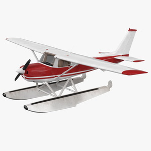 3D model Civil Floatplane Aircraft