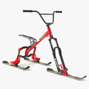 Snow Bike Artic Rigged 3D