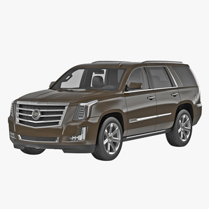 3D Cadillac Escalade 2015 Simple Interior model