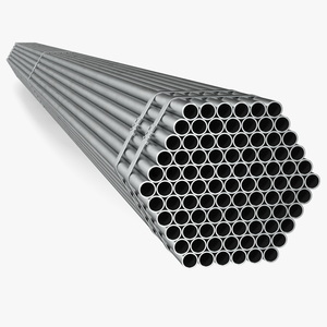 Thin Steel Pipes Bundle 6 Meters 3D