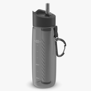 3D model LifeStraw Go 2-Stage Water Filter Bottle Grey