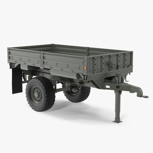 Military Cargo Trailer 3D