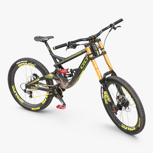 3D Mountain Bike GT Fury Rigged model