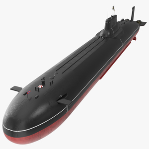 3D Russian Typhoon Class Submarine