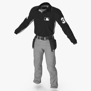 3D Baseball Umpire Uniform model