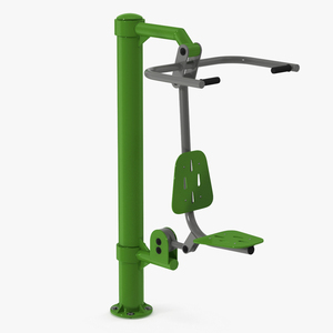 Pull Chair Green Outdoor Trainer 3D