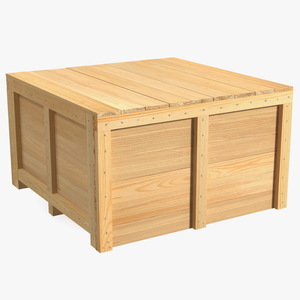 Wooden Crate Box For Shipping 3D model