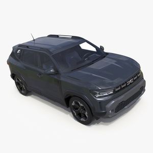 Dacia Duster 2024 Crossover Gray 3D