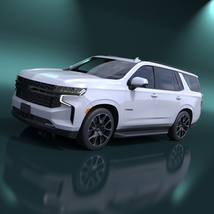 3D 2024 Chevrolet Tahoe SUV White Simplified