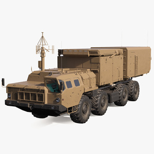 3D Desert Flap Lid B Tracking and Missile Guidance Radar model