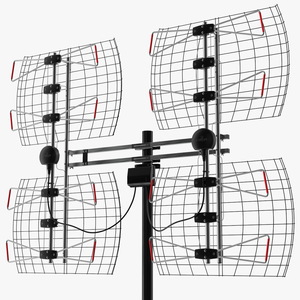 3D Antennas Direct 8 Element Bowtie TV Antenna model