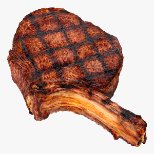 3D Grilled Rump Steak model