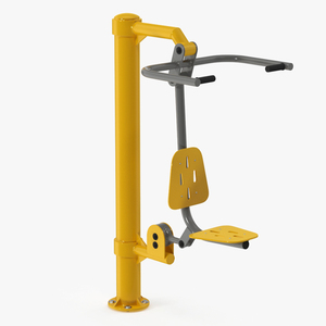 3D Pull Chair Outdoor Trainer Yellow model