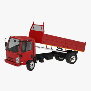 Dropside Truck Generic Rigged 3D model