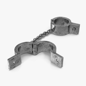 3D Old Prisoner Shackles