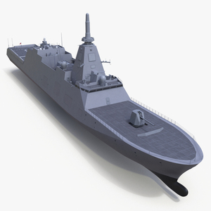 3D model Japanese Mogami Class Frigate FFM-2