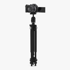 Canon EOS R7 Camera on Tripod 3D model