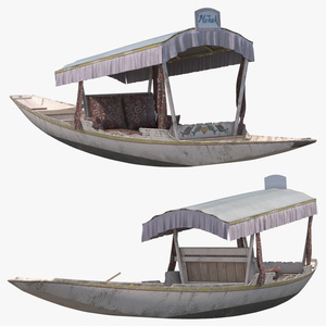 3D model Shikara River Glider White Old