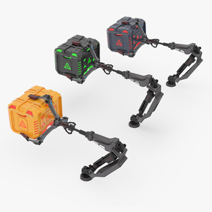 3D model Futuristic Mechanical Arms with Supply Crates