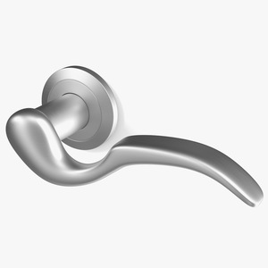 Steel Curly Door Handles 3D model