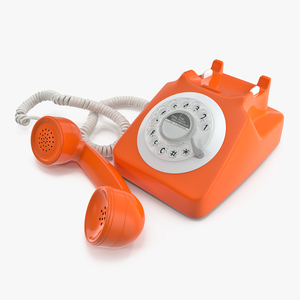 Fashioned Rotary Dial Phone 3D