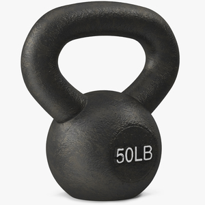 Iron Competition Kettlebell Weight 50lb 3D model