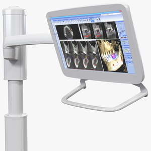 3D Post Mounted Dental LCD Display