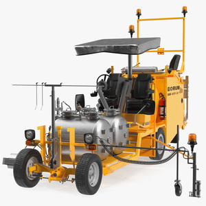 3D Borum Line Marking Machine Rigged model