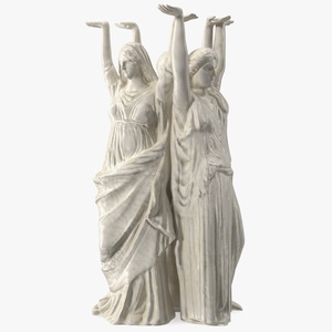 3D Nymphs Sculpture