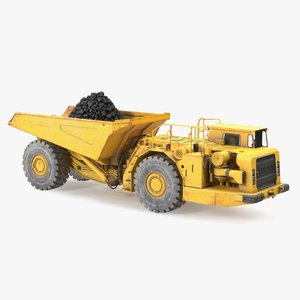 Underground Truck With Coal 3D