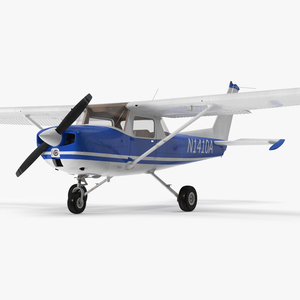 3D Single Engine Propeller Aircraft Cessna 150 model