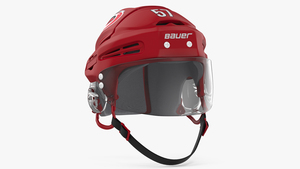 3D Hockey Helmet Carolina Hurricanes model