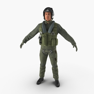 3D Military Jet Fighter Pilot