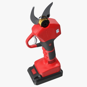 Red Cordless Pruner 3D model