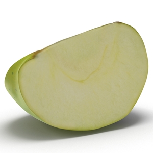 Green Apple Slice 3 3D model