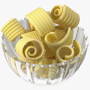 3D Bowl with Sliced Butter model