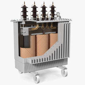 3D Electrical Transformer Basic Construction