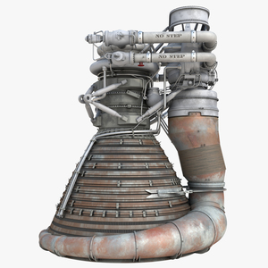 F-1 Rocket Engine 2 3D model