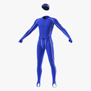 Motion Capture Suit Blue 3D model