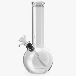 3D Round Glass Bong