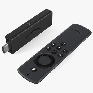 3D Amazon Fire TV Stick Lite with Alexa Voice Remote Set model
