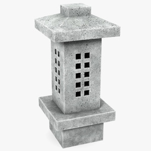 Japanese Stone Lantern 3D