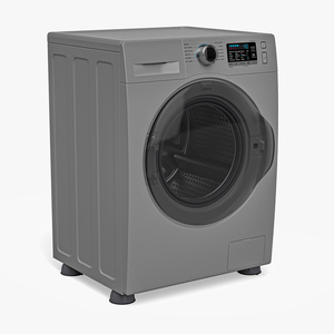 3D model Washing Machine with Foot Pads