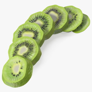 Kiwi Round Slices 3D