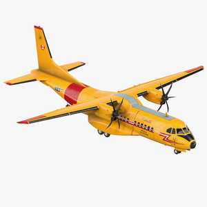 3D RCAF Airbus C295 FWSAR Aircraft Rigged model