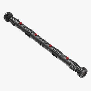 3D Star Wars Darth Maul Double Lightsaber model